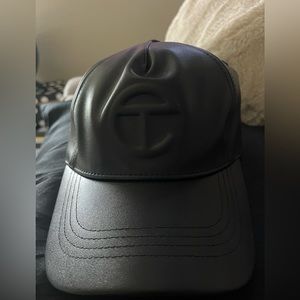 Telfar Faux Leather Cap ~worn once (slight makeup on rim)
